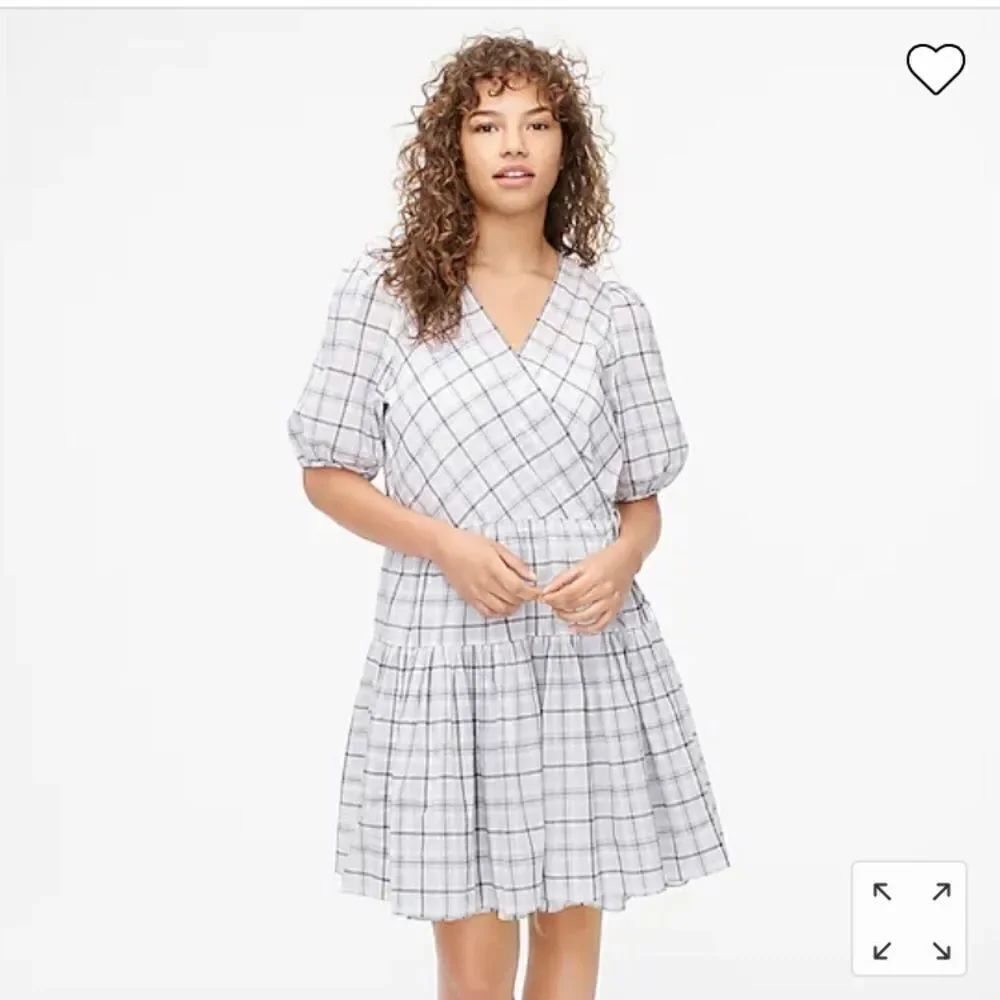 JCrew Puff-sleeve Cotton Voile Wrap Dress